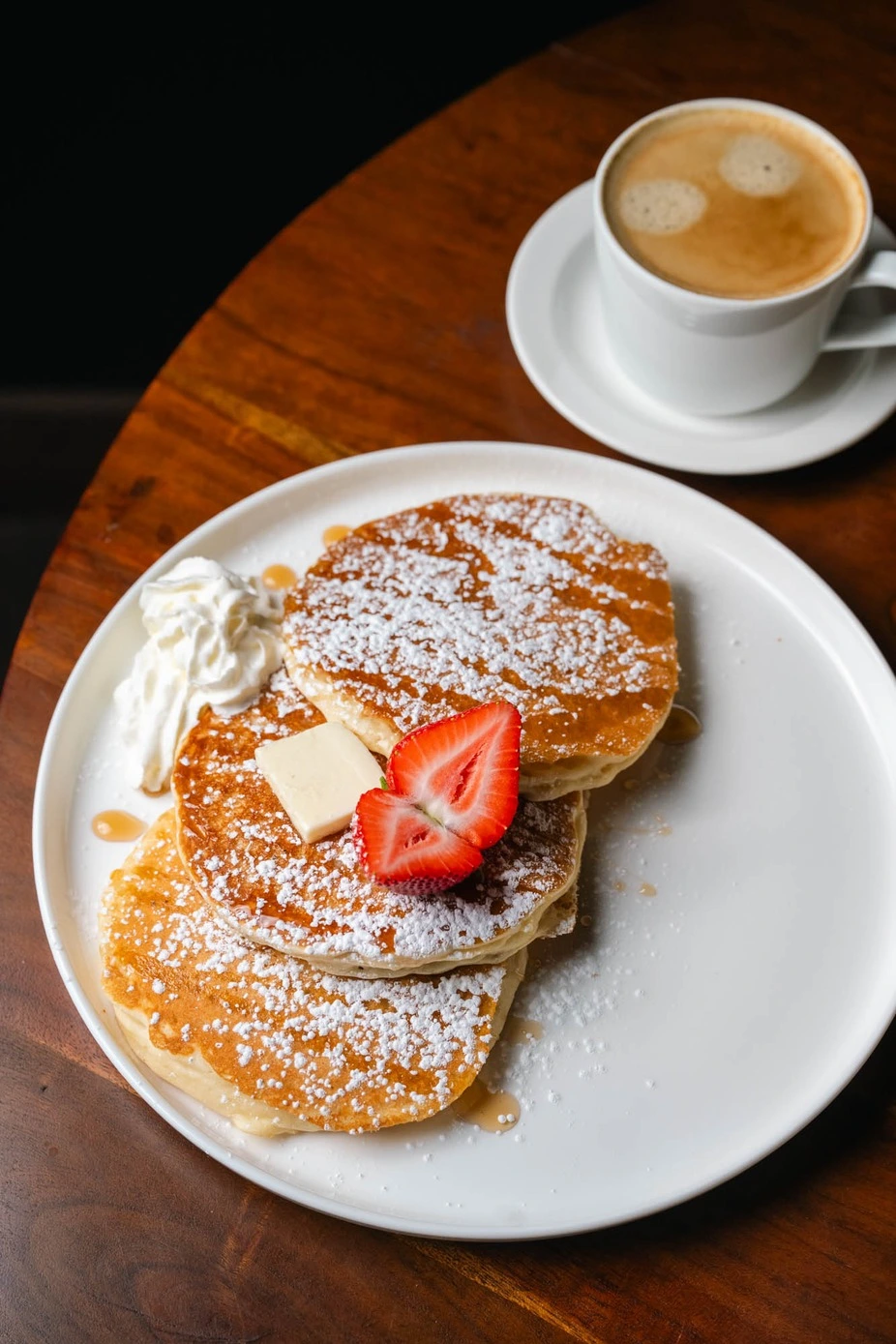 Fluffy Pancakes at VIBE Breakfast & Grill Calgary SW